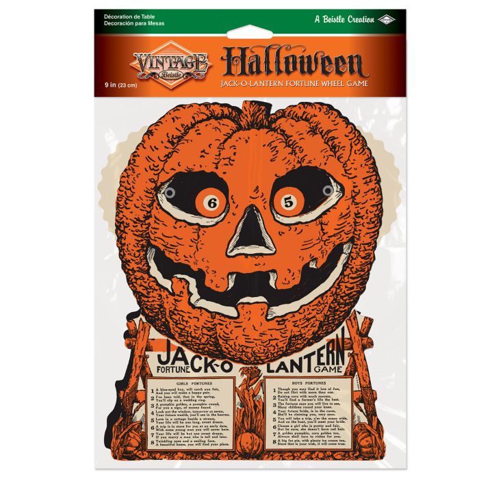 Vintage Halloween J-O-L Fortune Wheel Game by Beistle