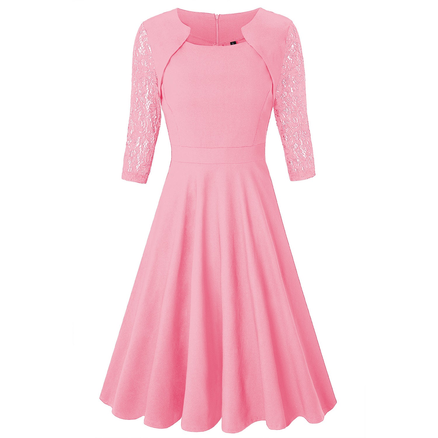 Women's Fashion Personality Vintage Floral Lace Dress