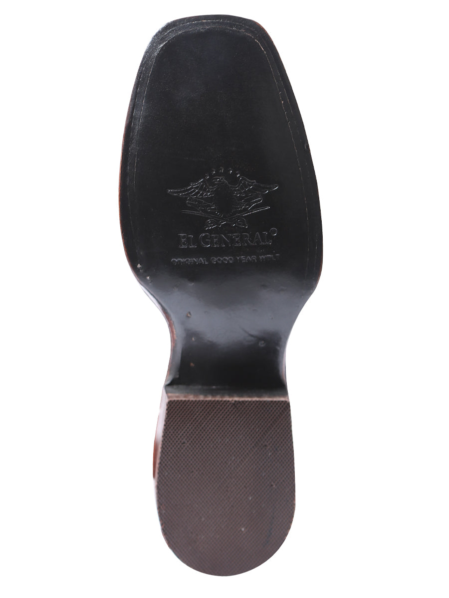 El General Womens Rodeo Boot- Suede Dark Brown 42978