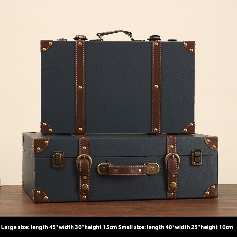 European-style Retro Suitcase Storage Box
