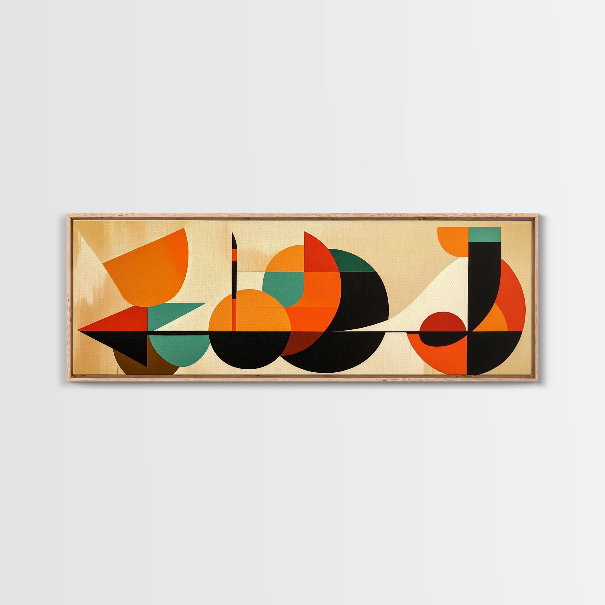 Retro Style MCM Abstract Art, Geometric Patterns, Above Sofa Modern Art, Modern Home Decor, Boho Style Minimalist Wall Art
