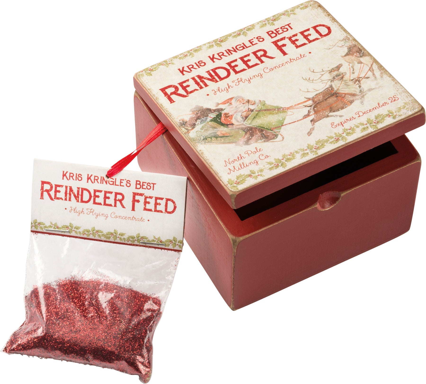 Reindeer Feed Hinged Box