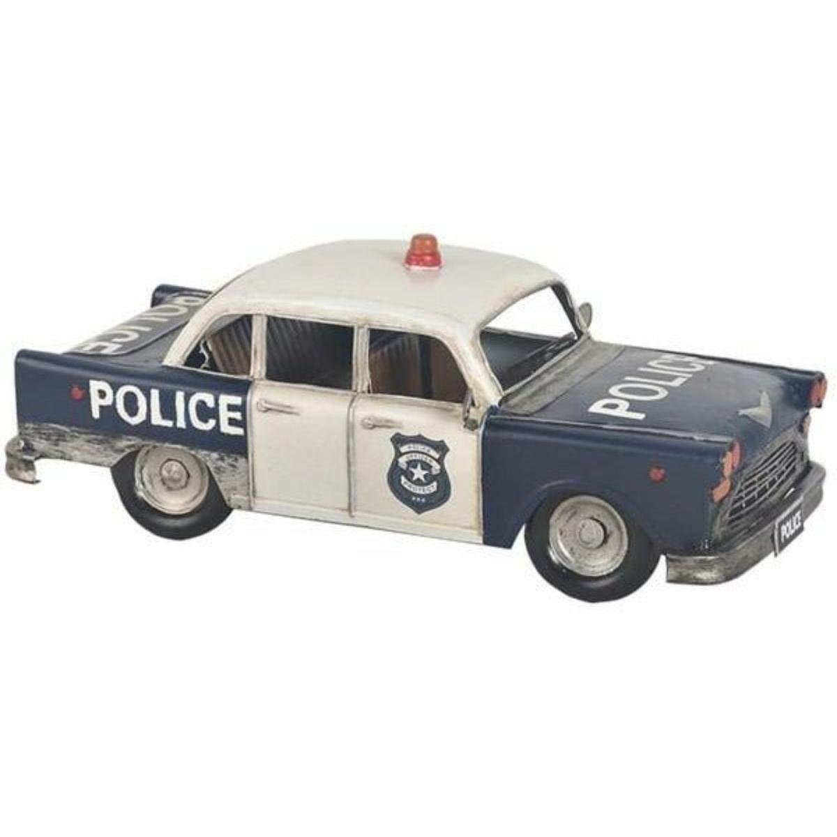 12" Antique Police Car with Decal