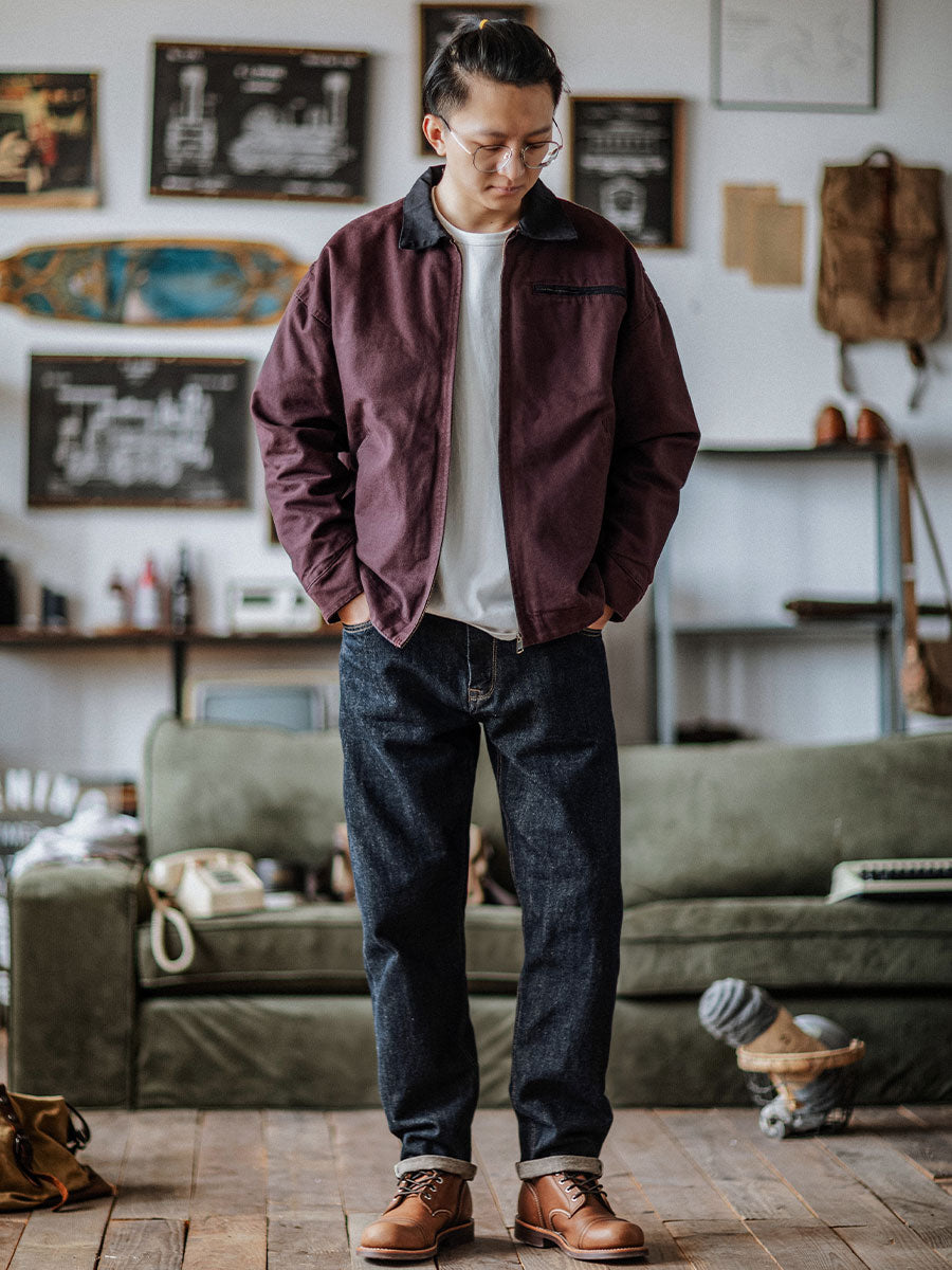 Selvedge Raw Denim Relaxed Tapered Jeans