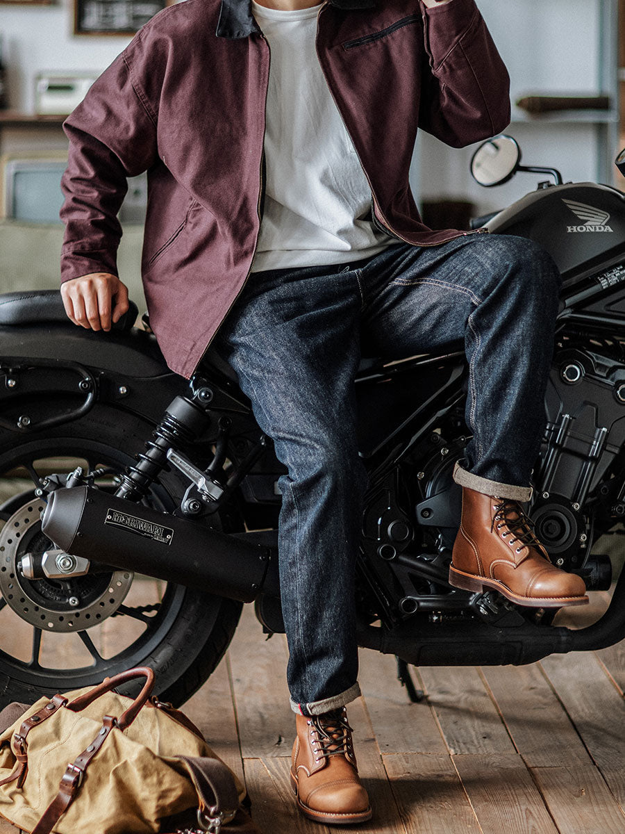 Selvedge Raw Denim Relaxed Tapered Jeans