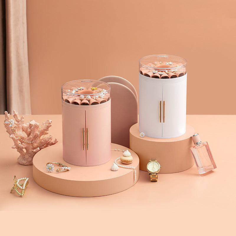 Ight Luxury Necklace Double Transparent Flower Jewelry Box