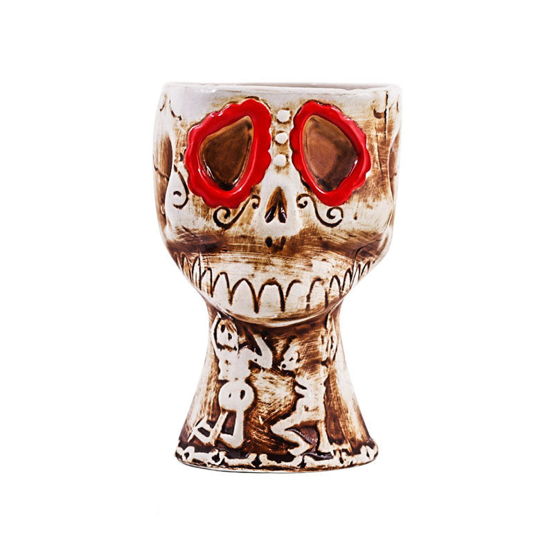 Skull Cup Pirates Of The Caribbean Tiki Hawaii Cocktail Cup Ceramic Cup Totem Cup Bar Tiki Cup