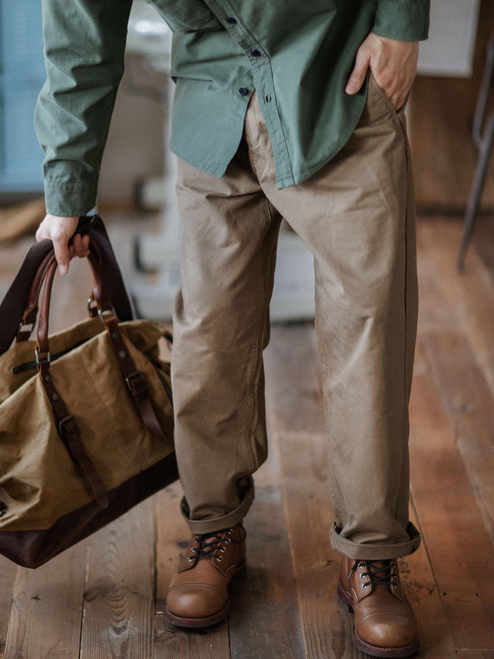 Washed Chino Officer’s Pant