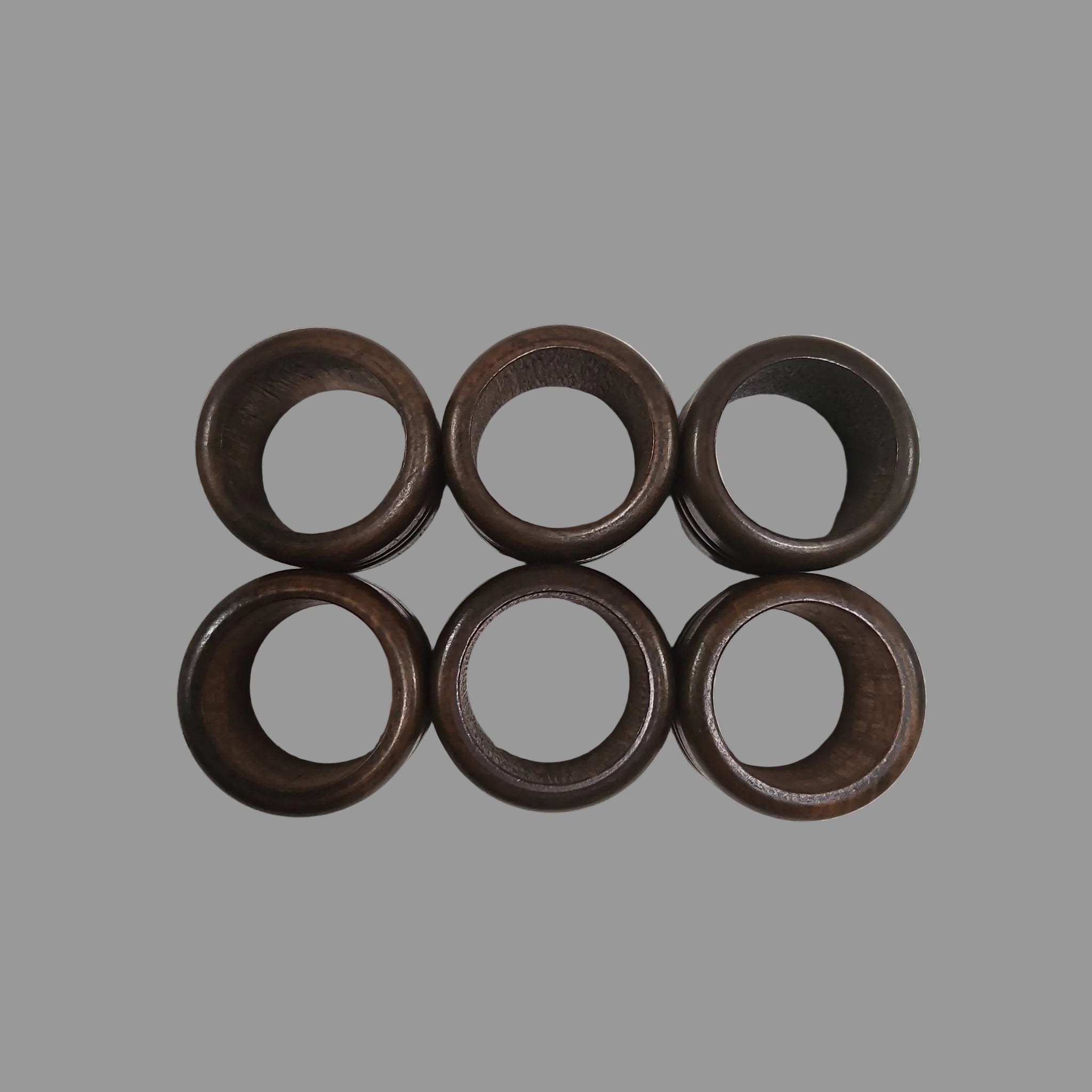 1960's Vintage Wooden Napkin Rings & Paper Towel Holder