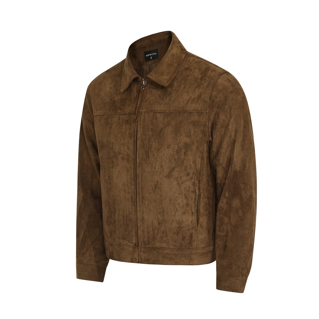 Vintage Deconstructed Design Unisex Loose Faux Suede Casual Jacket