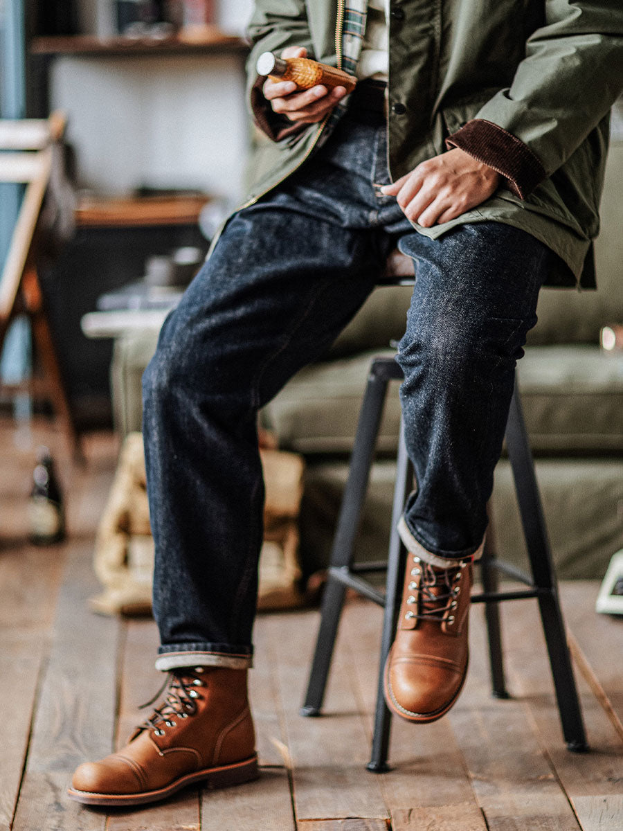 Selvedge Raw Denim Relaxed Tapered Jeans