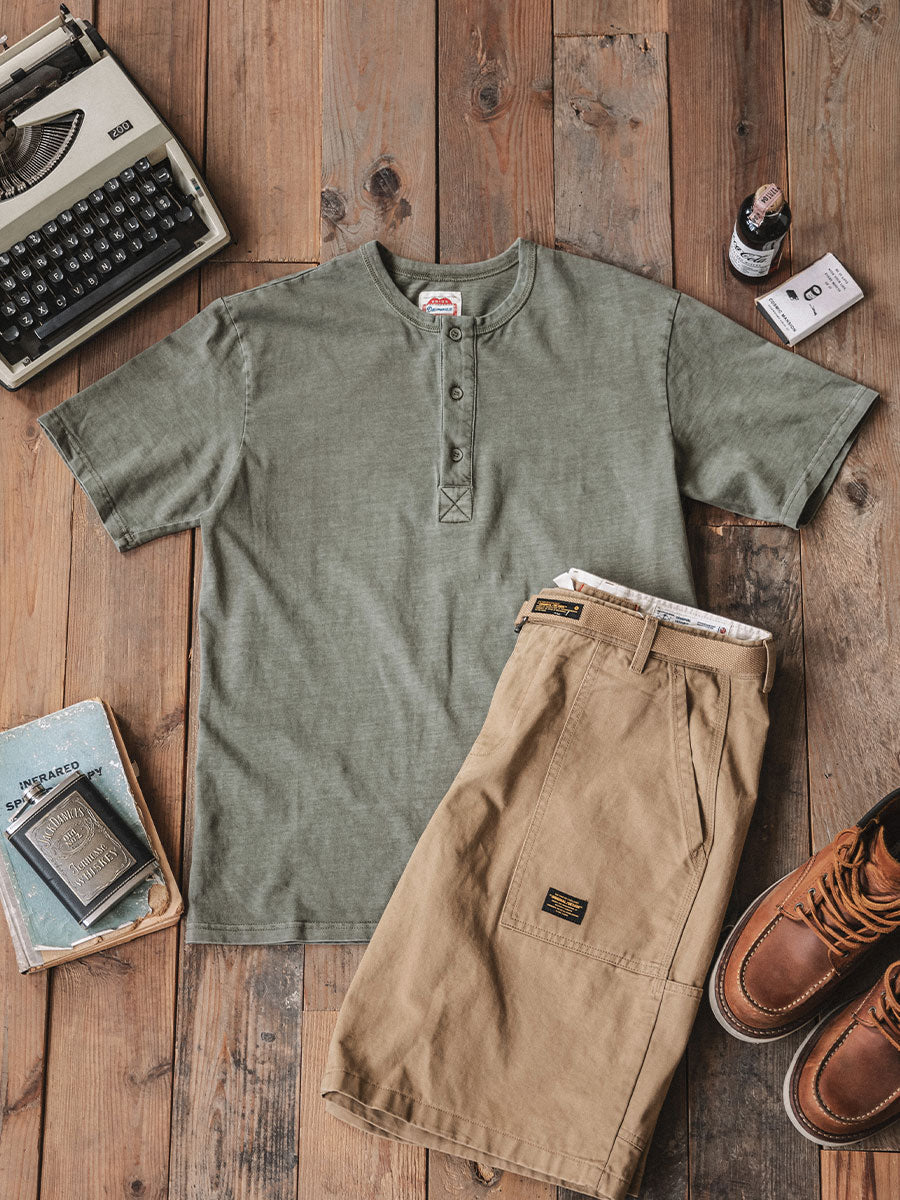 Three-Button Henley Shirt