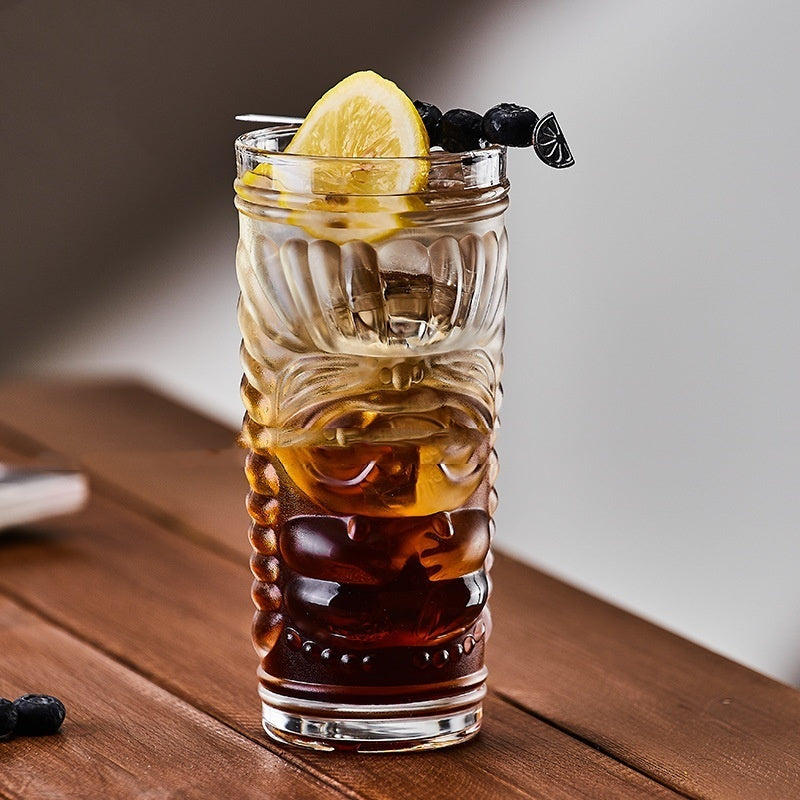Creative Thickened Glass Tiki Cocktail Cup