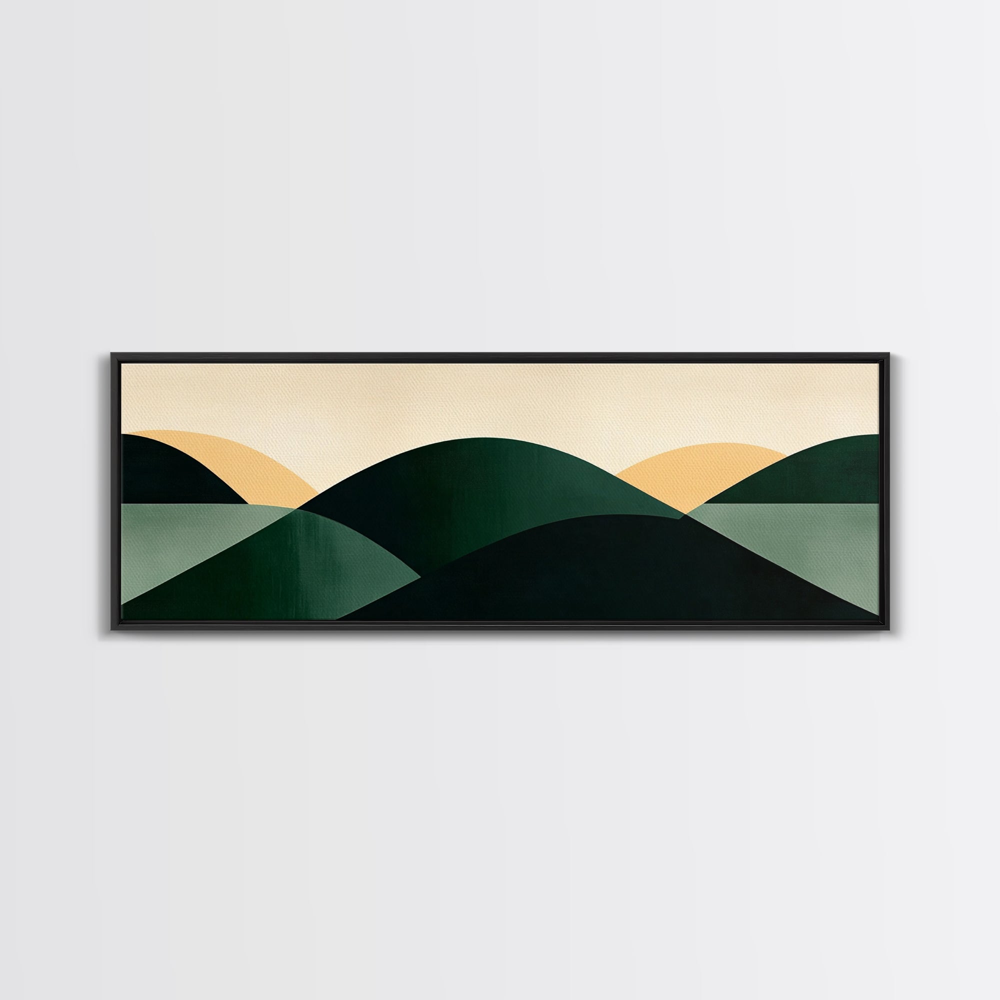 Abstract Mid-Century Modern Geometric Shapes Wall Art, Framed Canvas Print, Mid Century Modern Home Decor, Above Sofa or Bed Boho Art