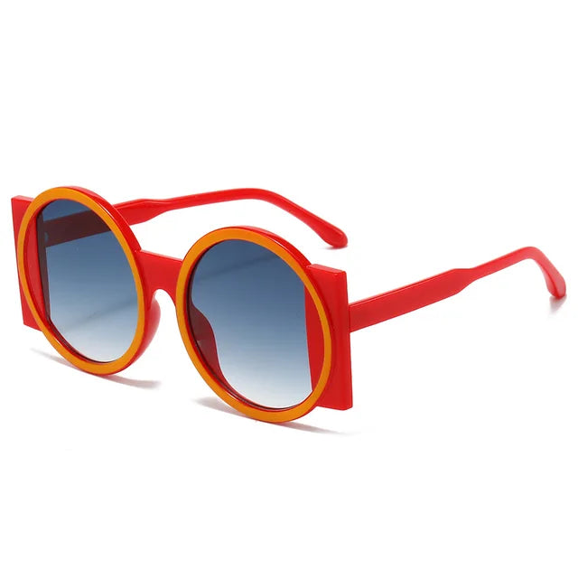 Vintage Round Sunglasses Women Men Sun Glasses Female Fashion Luxury Brand Designer Shades