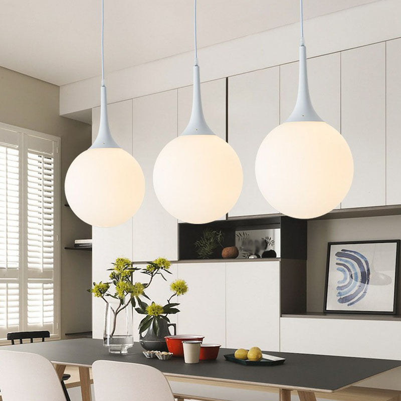 Adeline Modern Globe Pendant - Stylish Glass Light for Dining Rooms