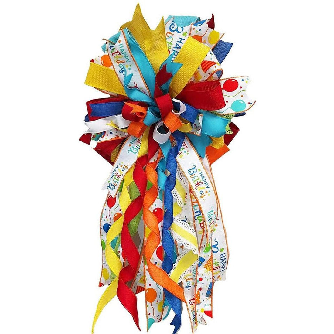 2.5" Birthday Party Gifts Ribbon: Primary Colors