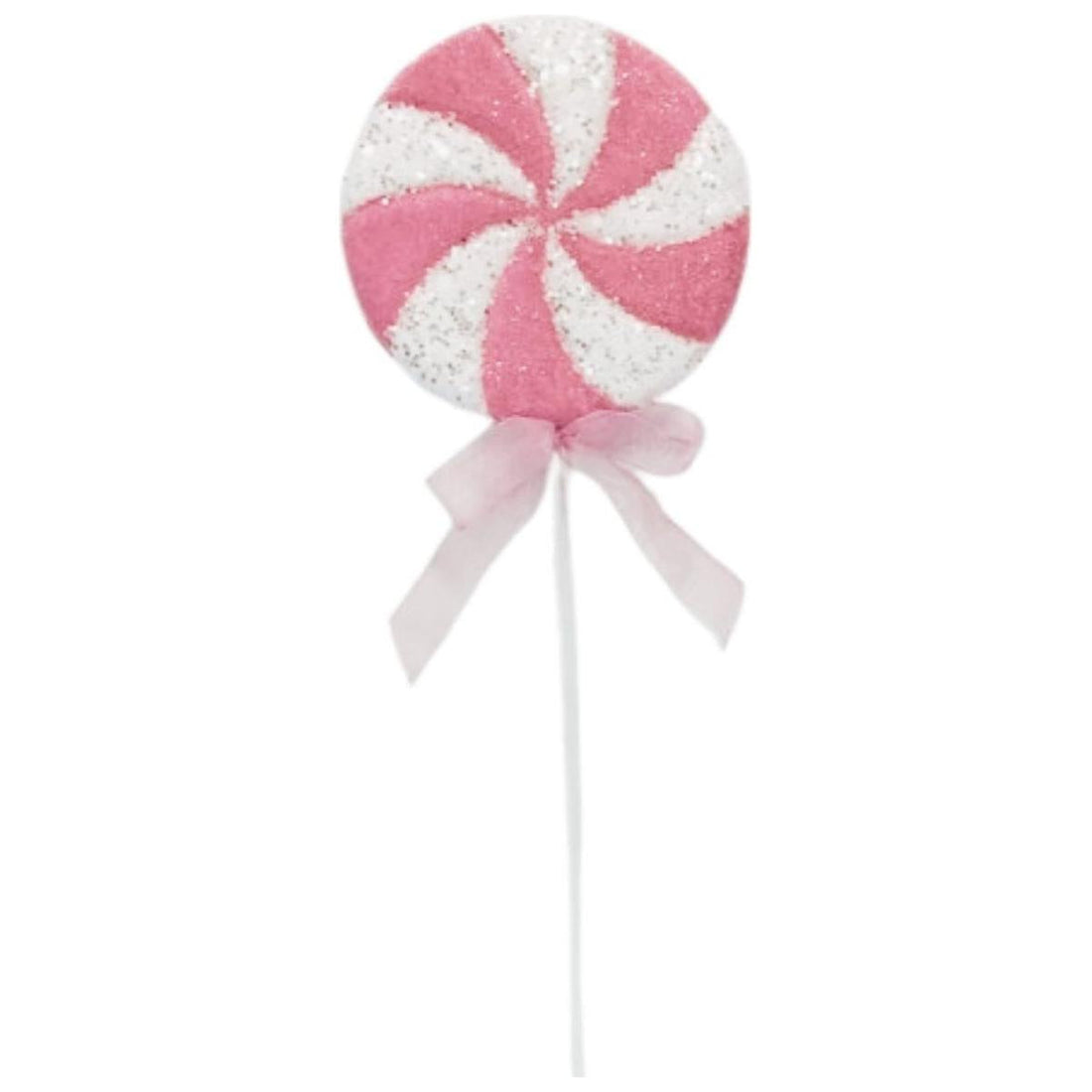 26" Iced Sweets Peppermint Lollipop Stick: Pink