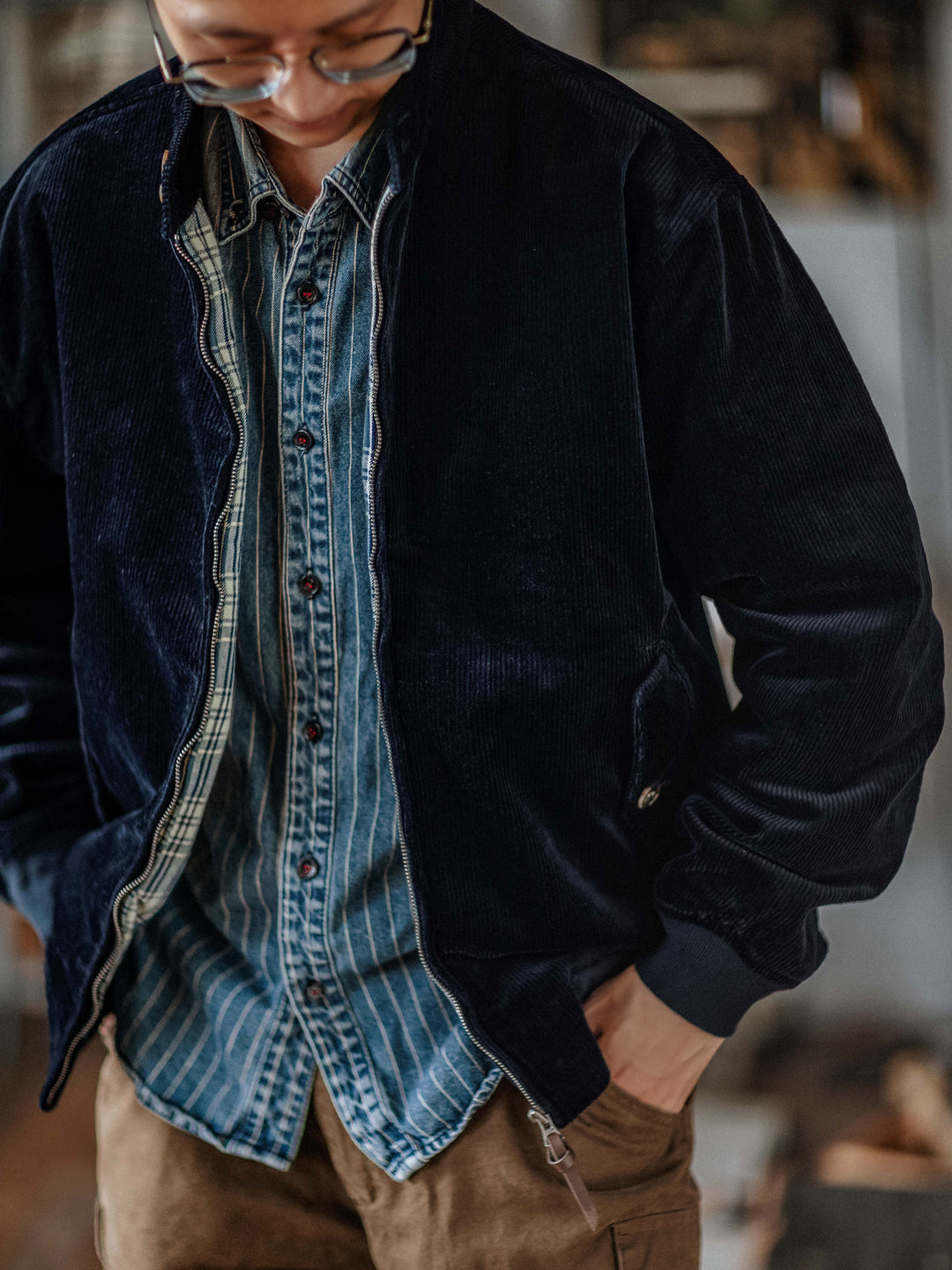 G9 HARRINGTON CORDUROY JACKET