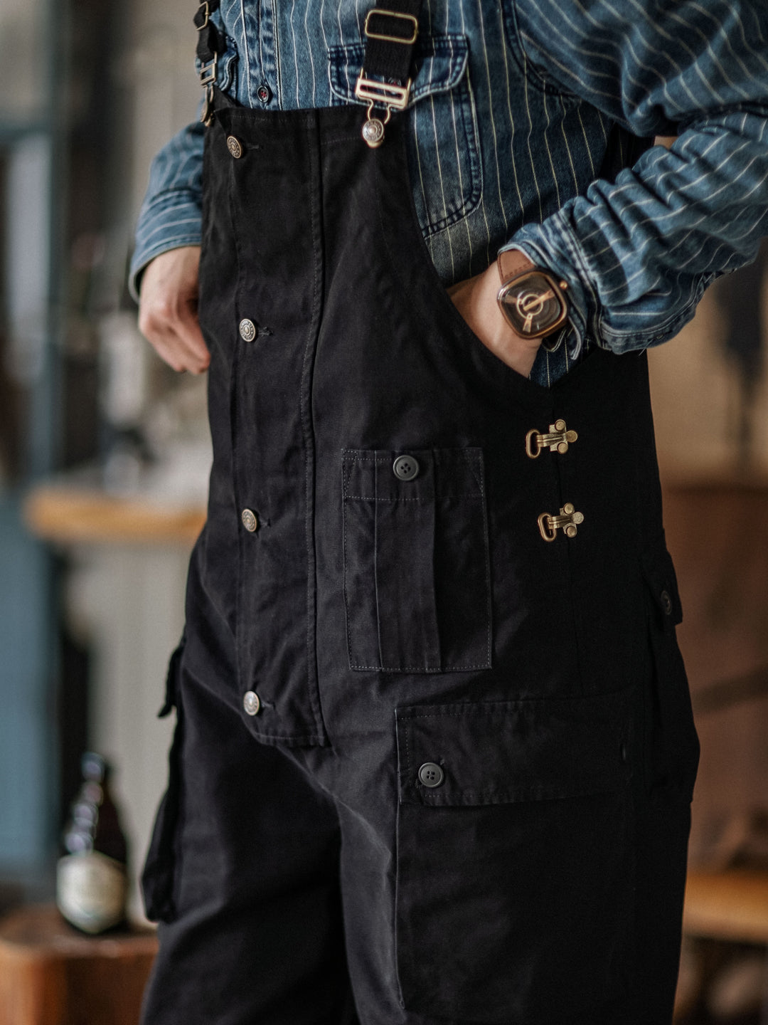 Pockets Dungaree Bibs Overall
