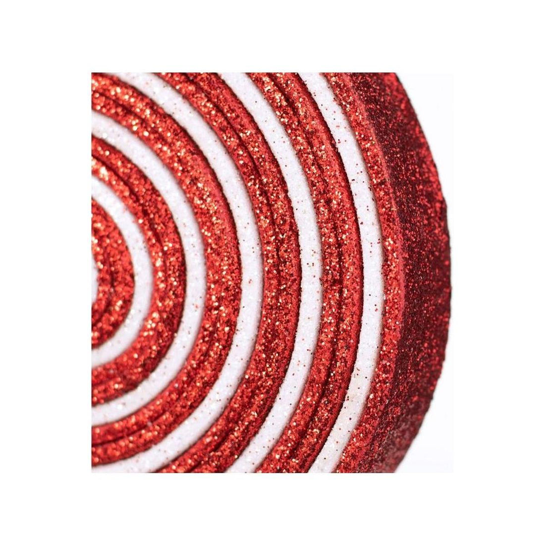 27" Glitter Lollipop Spray: Red & White