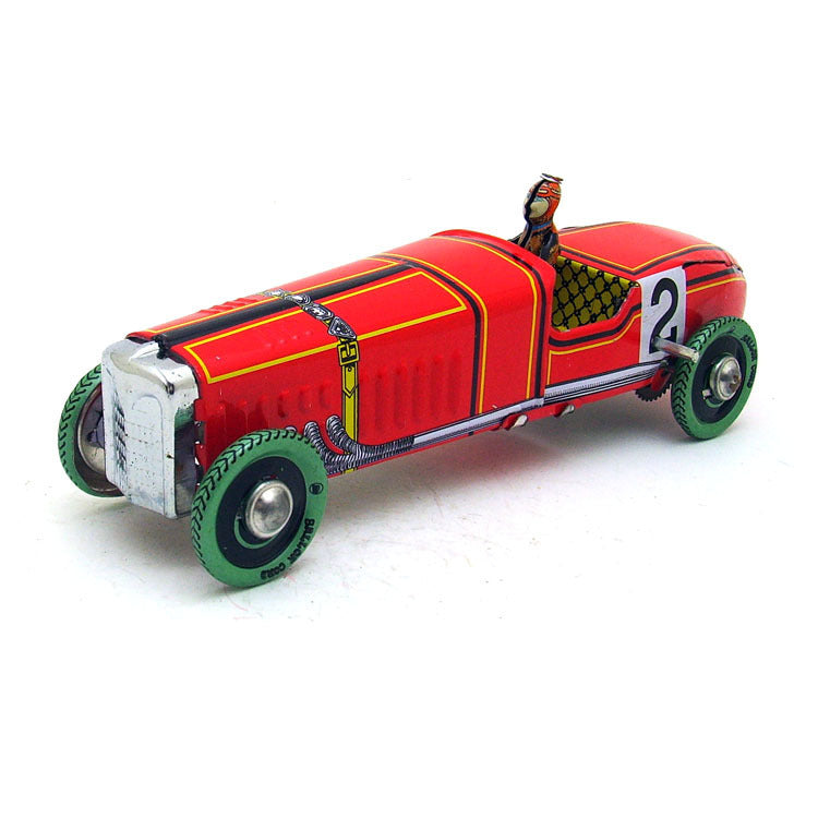 Spanish Red No. 2 Racing Car Nostalgic Retro Toy