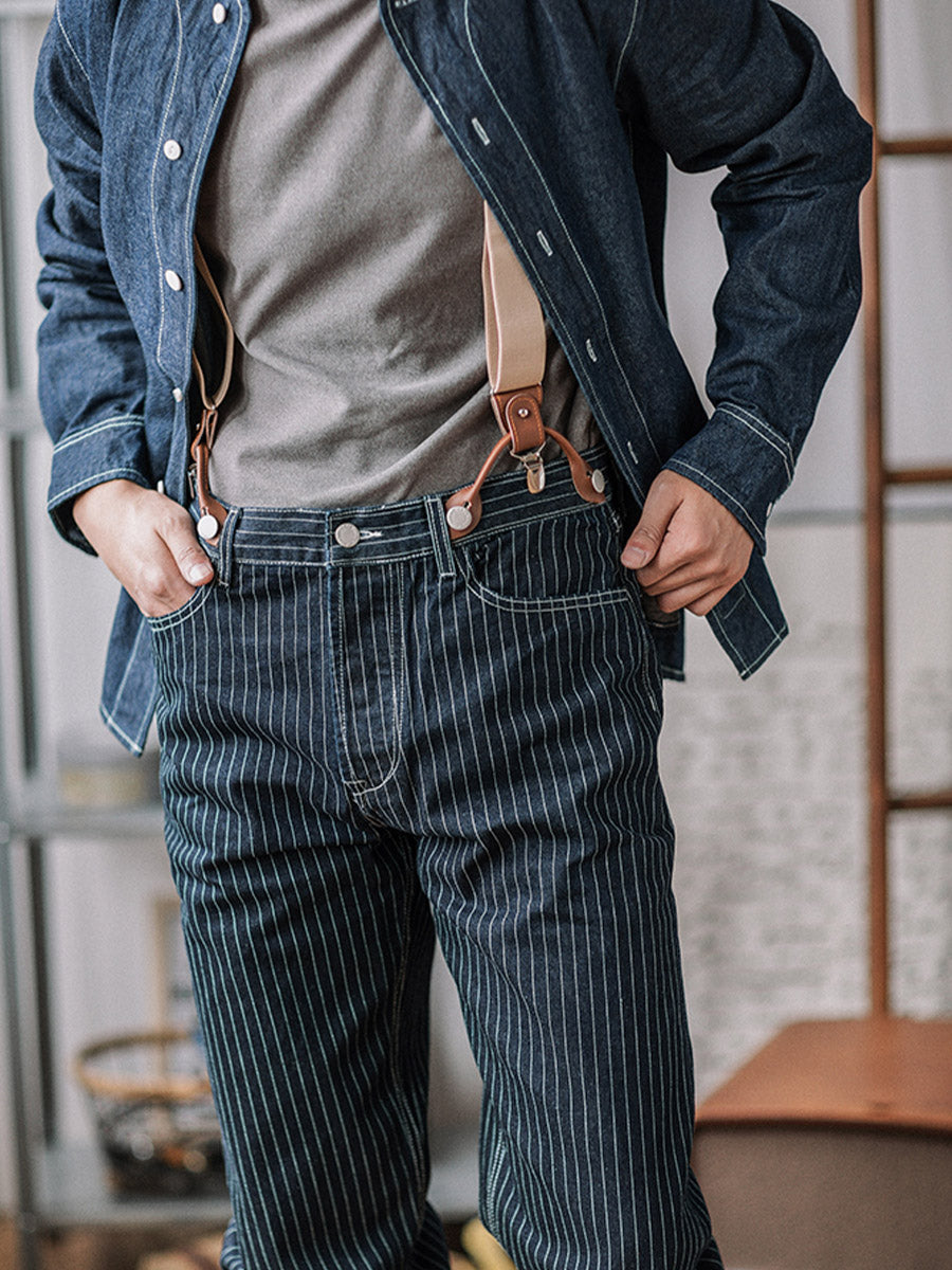 Pinstripe Selvedge Jeans