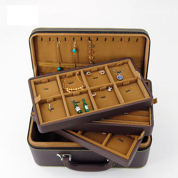 Packaging Leather Large Capacity Jewelry Storage Box