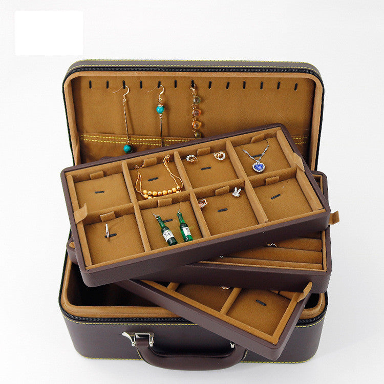 Packaging Leather Large Capacity Jewelry Storage Box