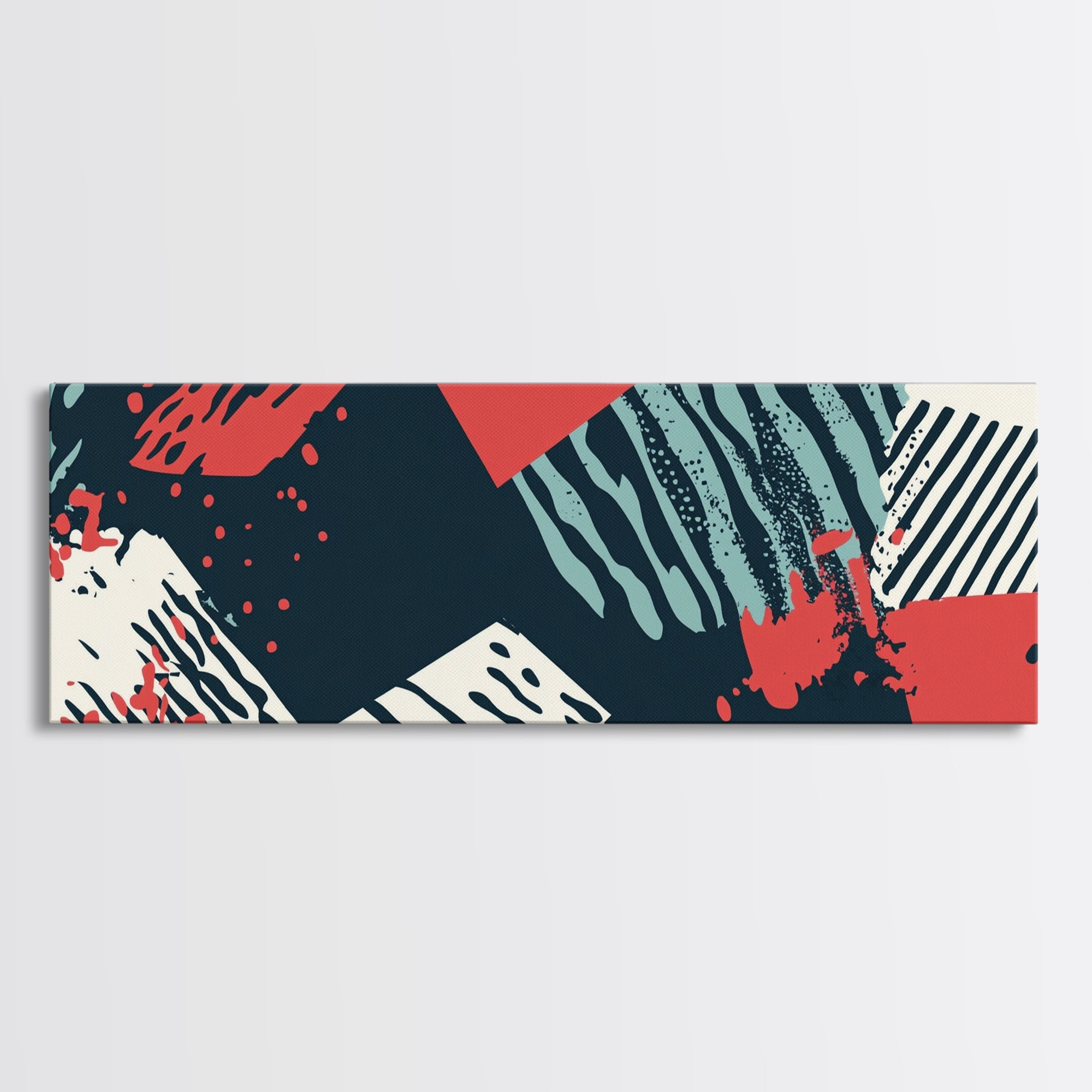 Retro 90s Mall Art - Framed Canvas Print - Mall Wall Decor