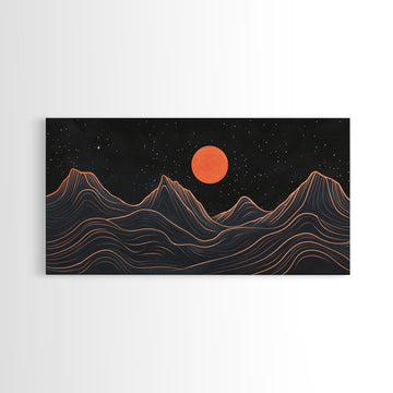 Retro Abstract Art, Art Deco Style, Atomic Age Inspired Wall Art, Pueblo Style Southwestern Art