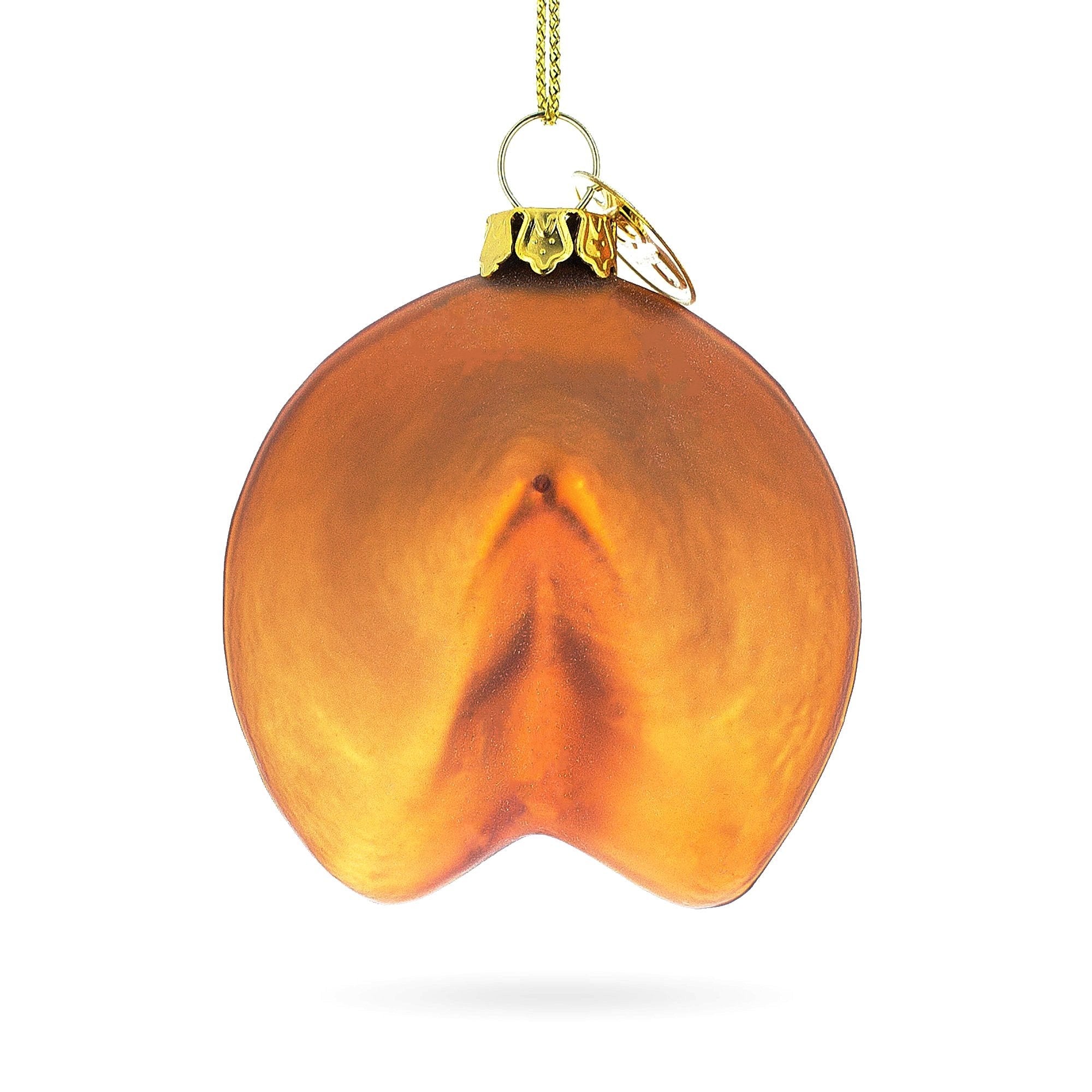 Fortune Cookie Delight Glass Christmas Ornament