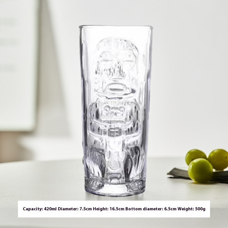 Creative Thickened Glass Tiki Cocktail Cup