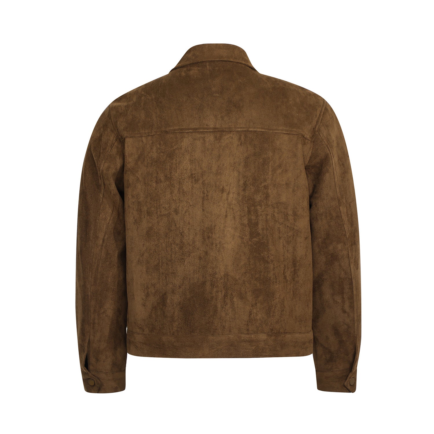 Vintage Deconstructed Design Unisex Loose Faux Suede Casual Jacket