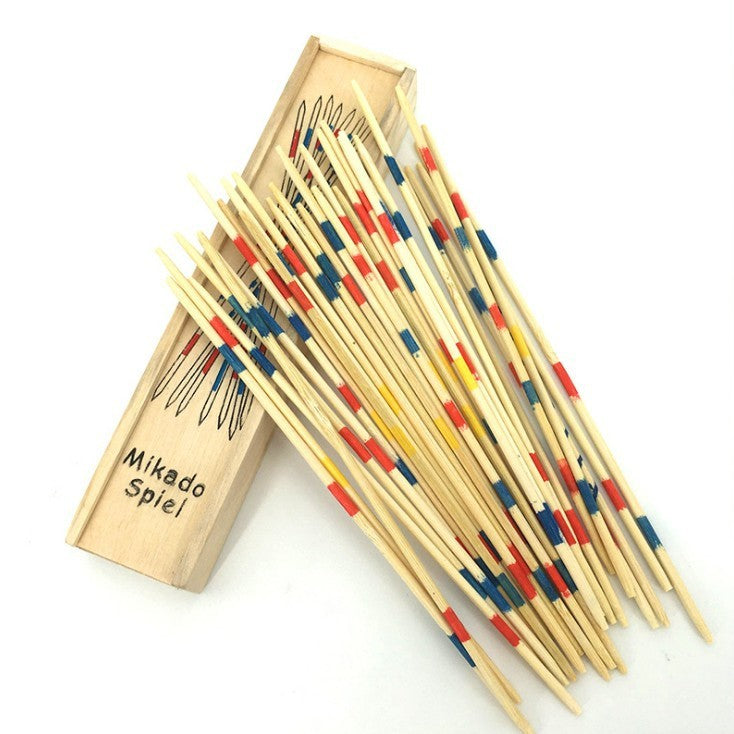 Parent Child Game Wooden Stick Toys Children's Desktop Classic Educational 80's Nostalgic Stick Children's Day Gift