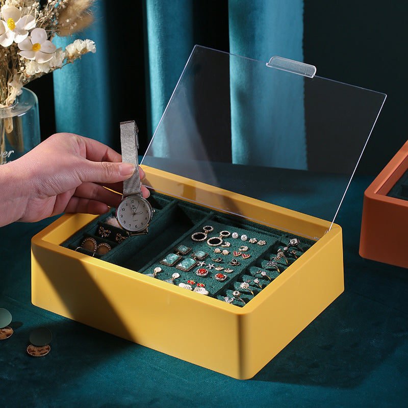 Double-layer Large-capacity Transparent Jewelry Box