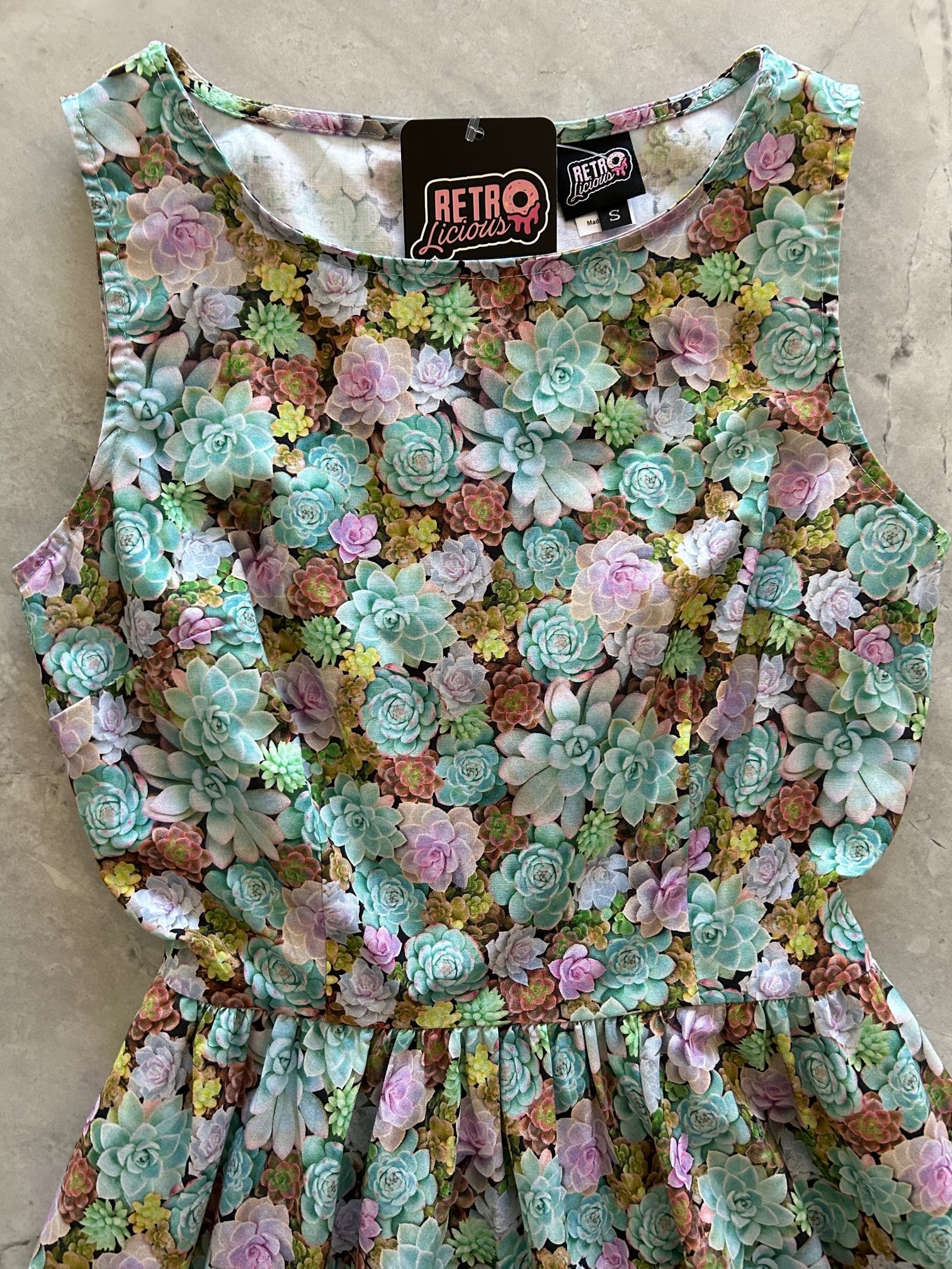 Succulent Vintage Dress