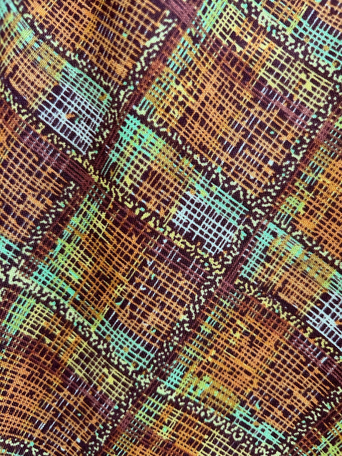 Rust Plaid Doris Skirt