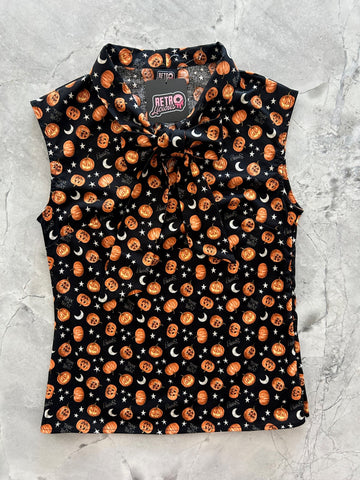 Jack-o’-lantern Bow Top
