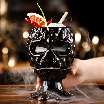 Bar Personality Special Ceramic Cup Tiki Pineapple Cup Dark Octopus Hawaiian Style Molecular Cocktail Cup