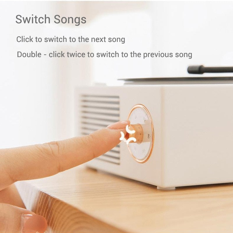 B10 Atomic Bluetooth Speakers Retro Vinyl Player Desktop Wireless Creative Multifunction Mini Stereo Speakers