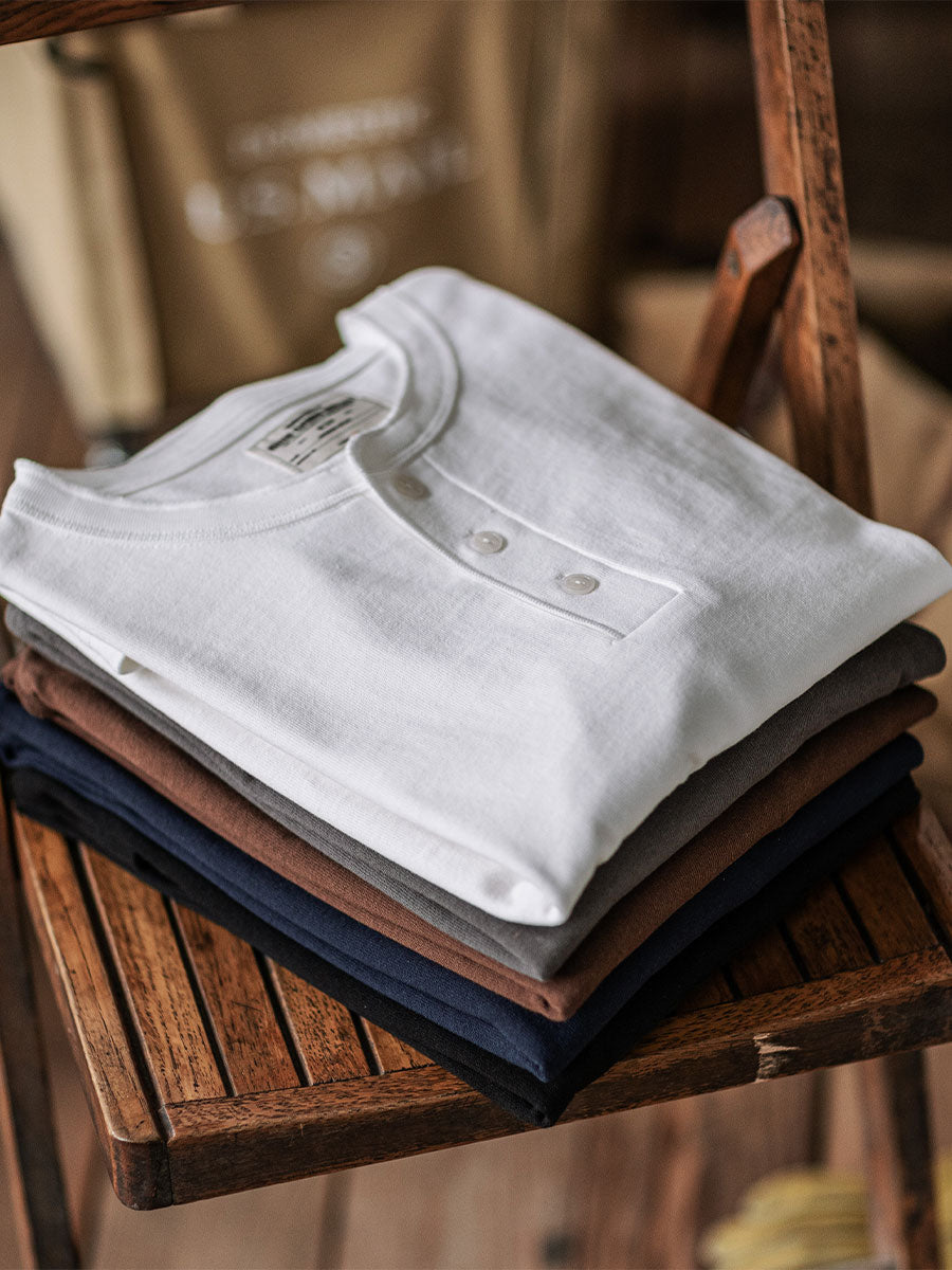 Long Sleeve Henley Shirt