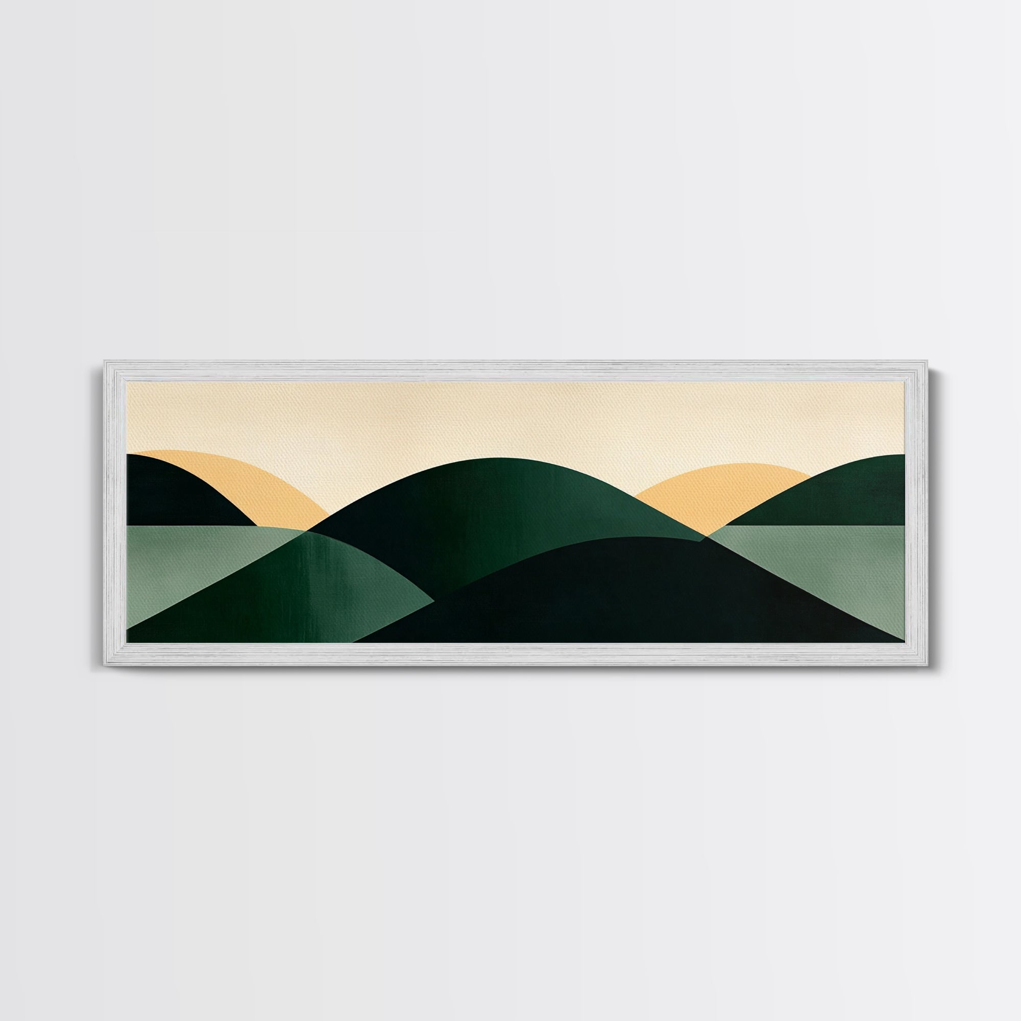 Abstract Mid-Century Modern Geometric Shapes Wall Art, Framed Canvas Print, Mid Century Modern Home Decor, Above Sofa or Bed Boho Art