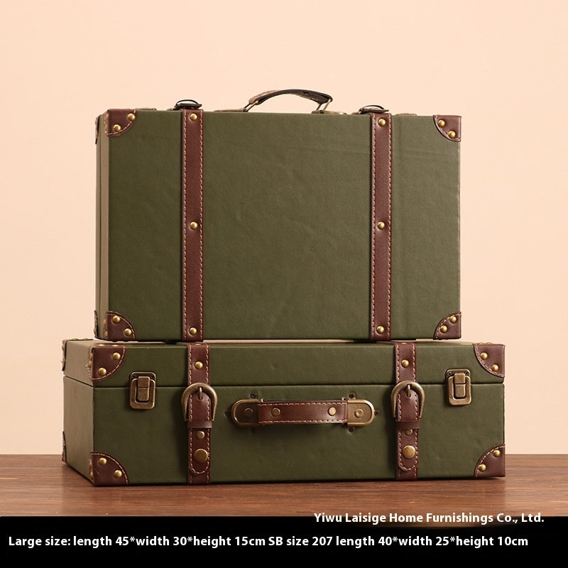 European-style Retro Suitcase Storage Box