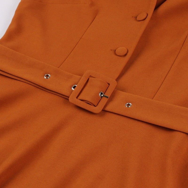 Ladies Autumn Winter Dress Vintage Rockabilly Dress Jurken Retro Big Swing Pinup Women Audrey Hepburn Dress Vestidos