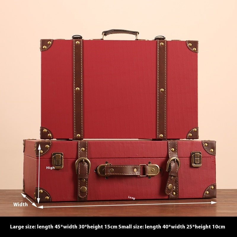 European-style Retro Suitcase Storage Box
