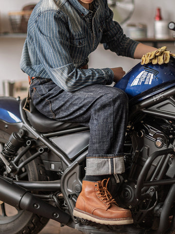 Selvedge Raw Denim Straight Jeans