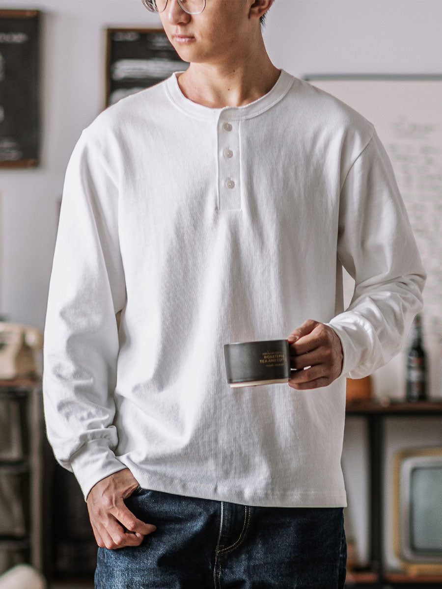 Long Sleeve Henley Shirt