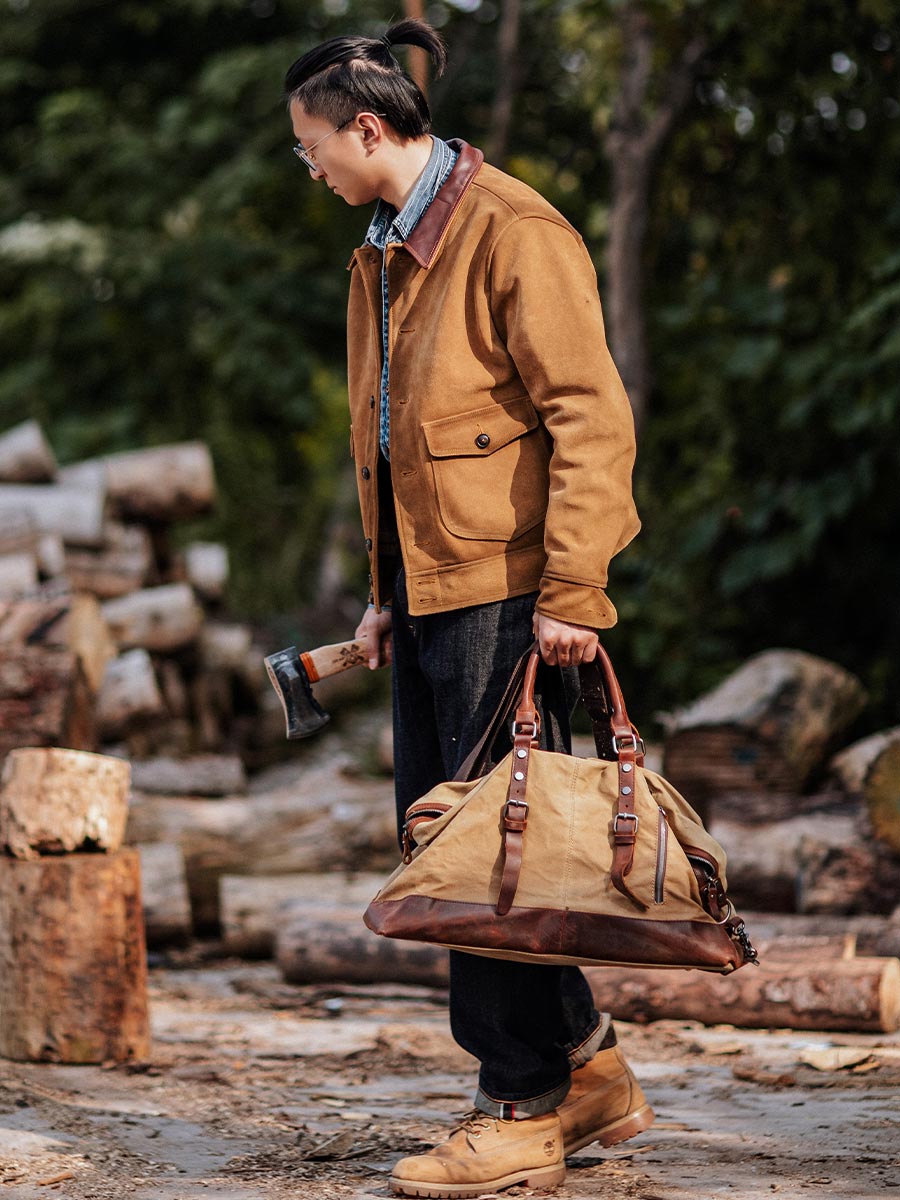 Classic Silhouette Leather Trucker Jacket