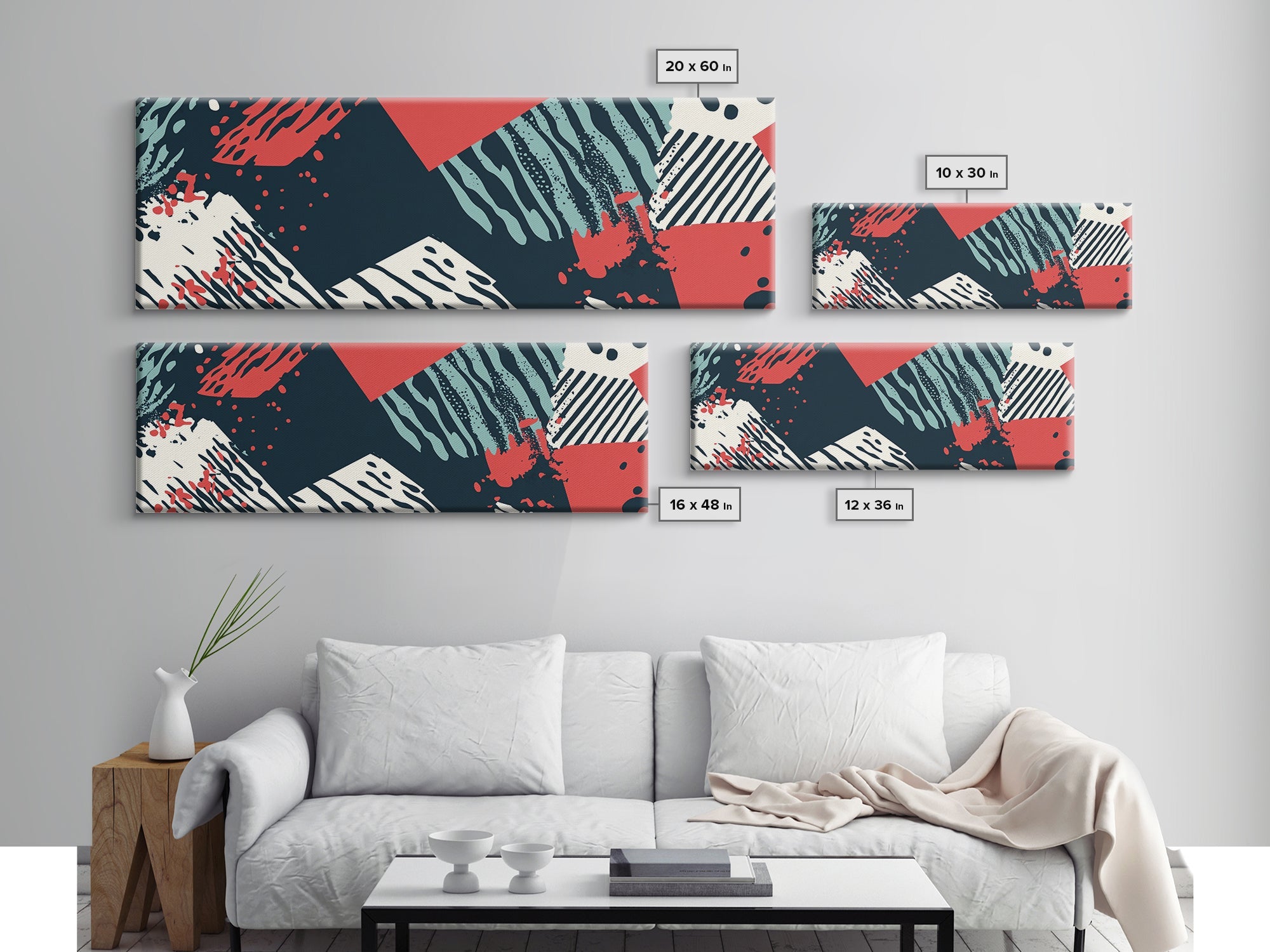 Retro 90s Mall Art - Framed Canvas Print - Mall Wall Decor